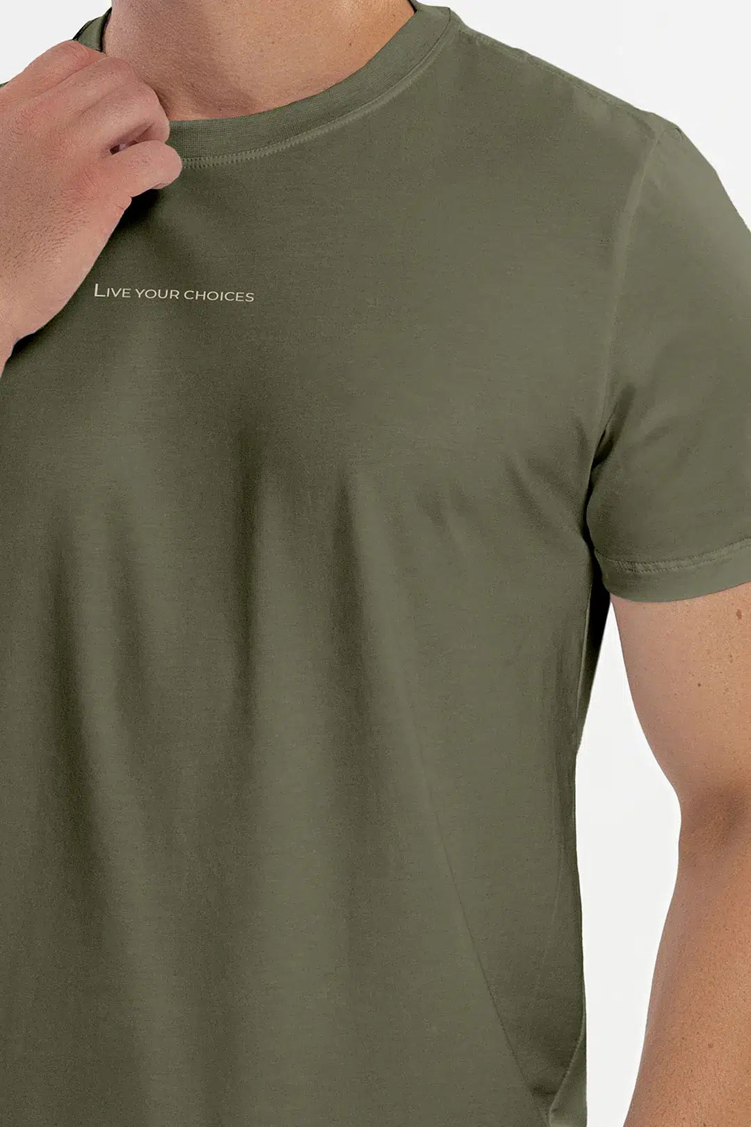 Camiseta Pima Carvalho Verde Croco — foto 4