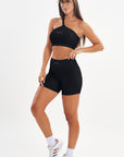 Shorts Perpétua Preto Canelado — foto 5
