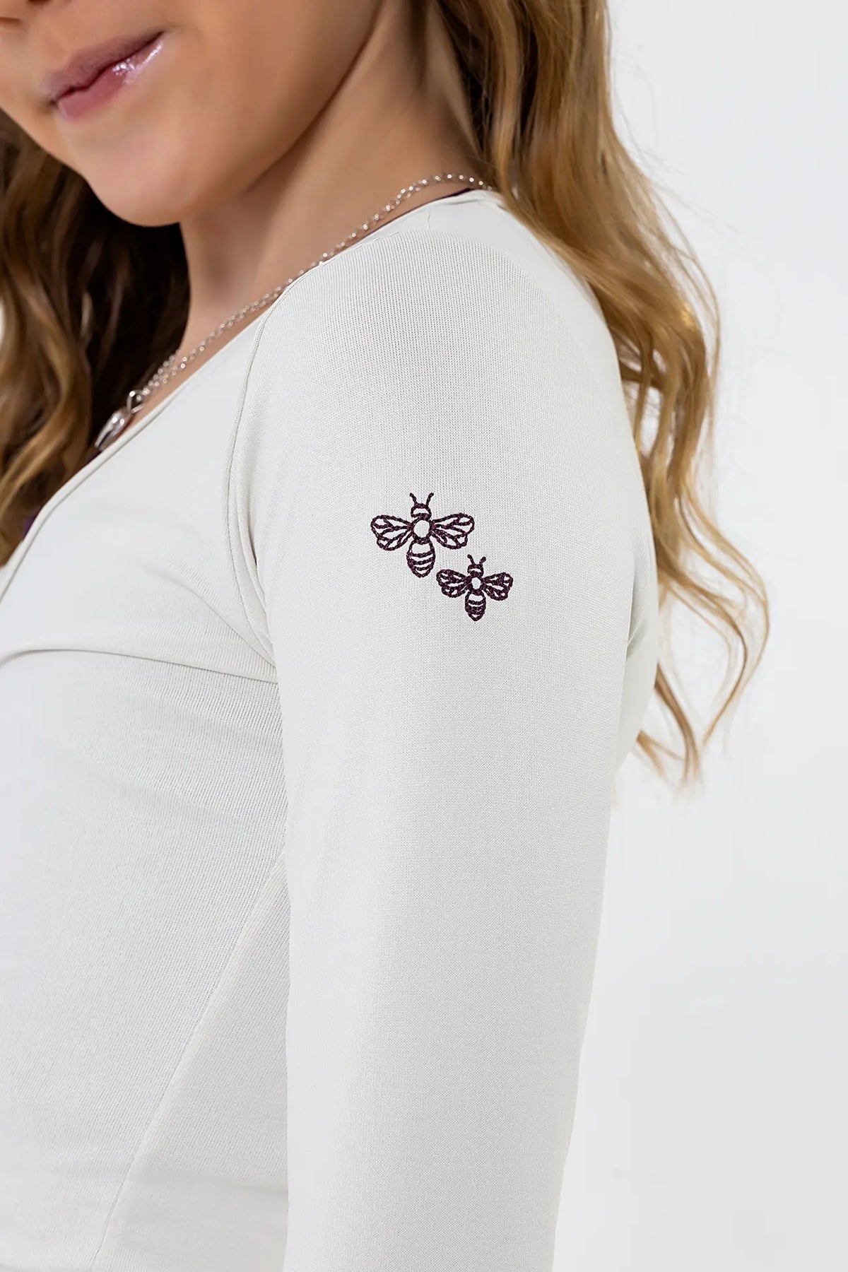 Blusa Orquídea Infantil Cream — foto 4