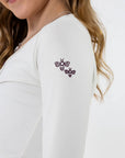 Blusa Orquídea Infantil Cream — foto 4