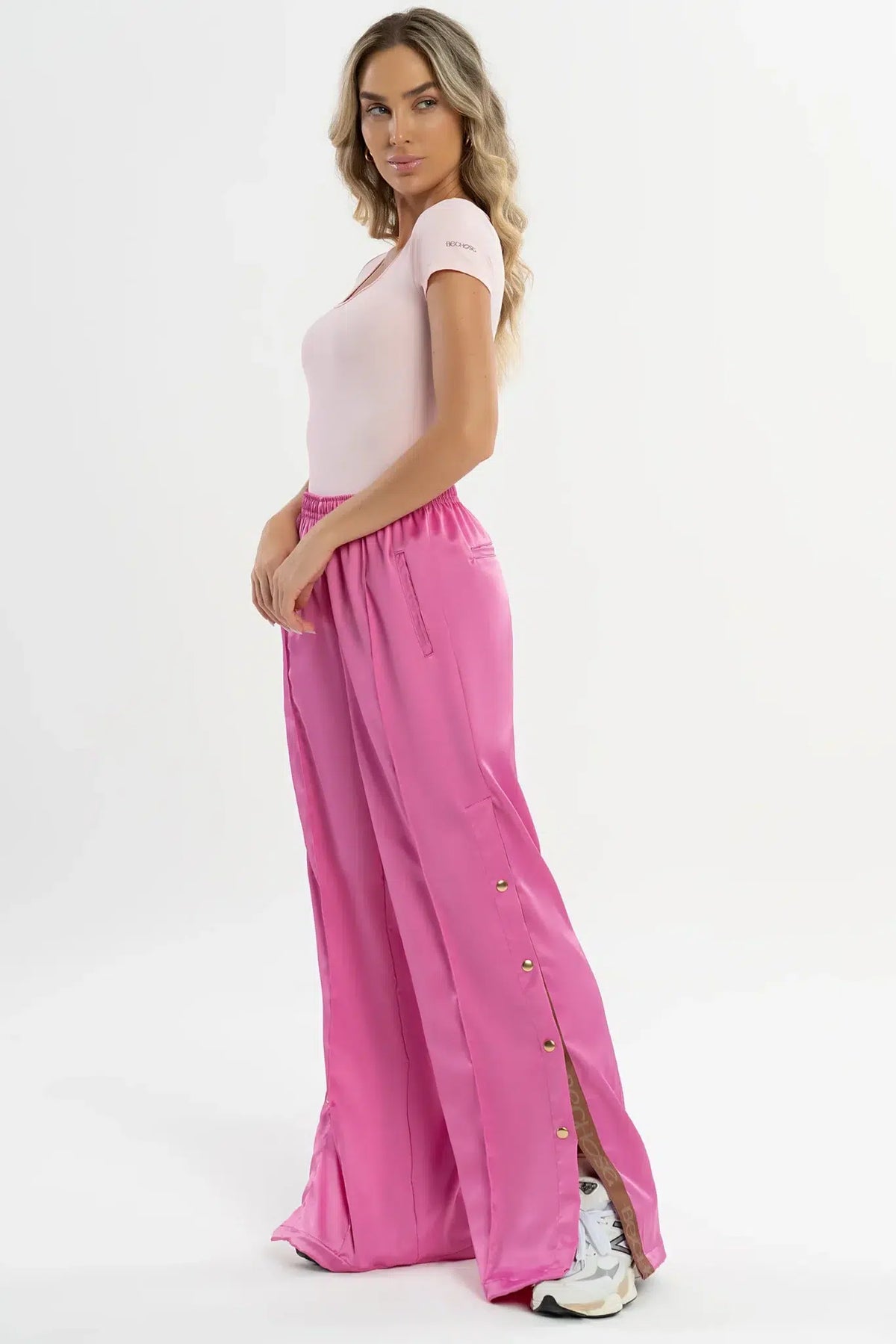 Calça Dália Rosa Acetinado — foto 5