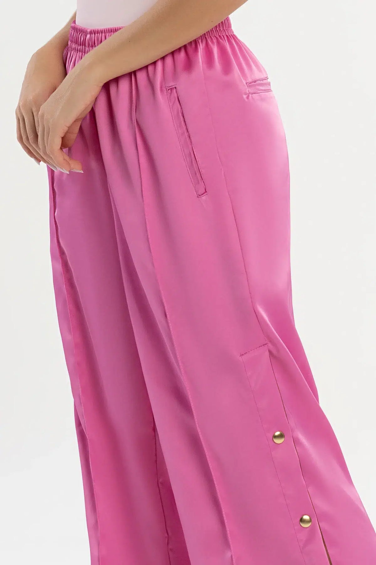 Calça Dália Rosa Acetinado — foto 3