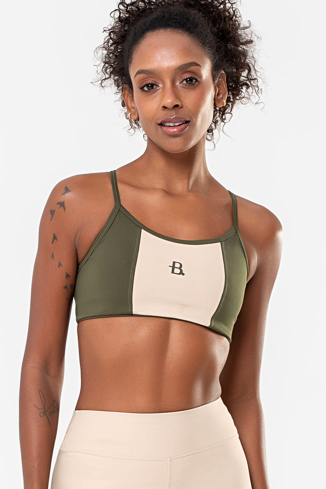 Top Jasmim Verde Exército /  Cream — foto 1