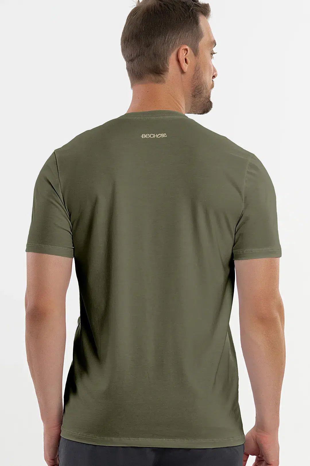 Camiseta Pima Carvalho Verde Croco — foto 2