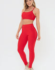 Legging Peônia Vermelho Scarlet Canelado — foto 6