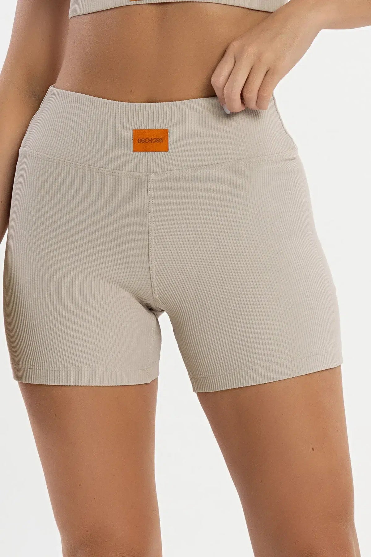 Shorts Perpétua Kraft Canelado — foto 4