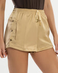 Shorts Dália Marfim Acetinado — foto 4