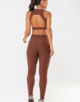 Legging Peonia Marrom Pantone Canelado — foto 6