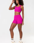 Shorts Lótus Pink Canelado — foto 5