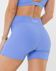 Shorts Peônia Azul Cerúleo Canelado — foto 2