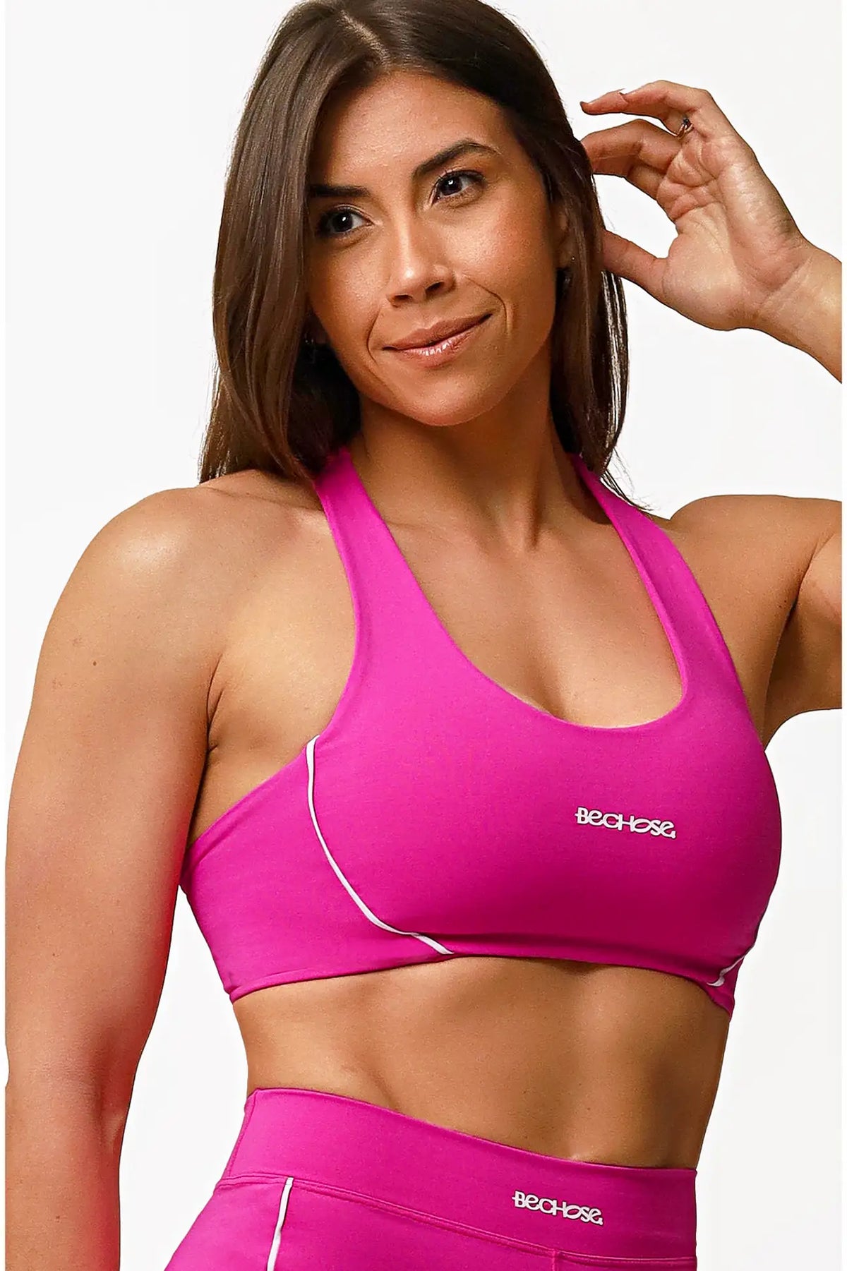 Top Aurora Pink / branco — foto 4