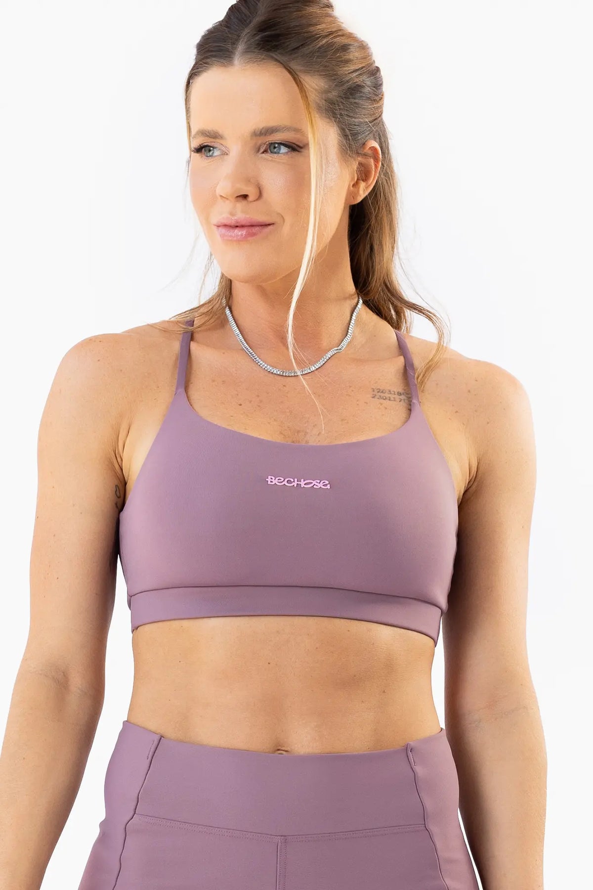 Top Violeta Rosa Satin — foto 1