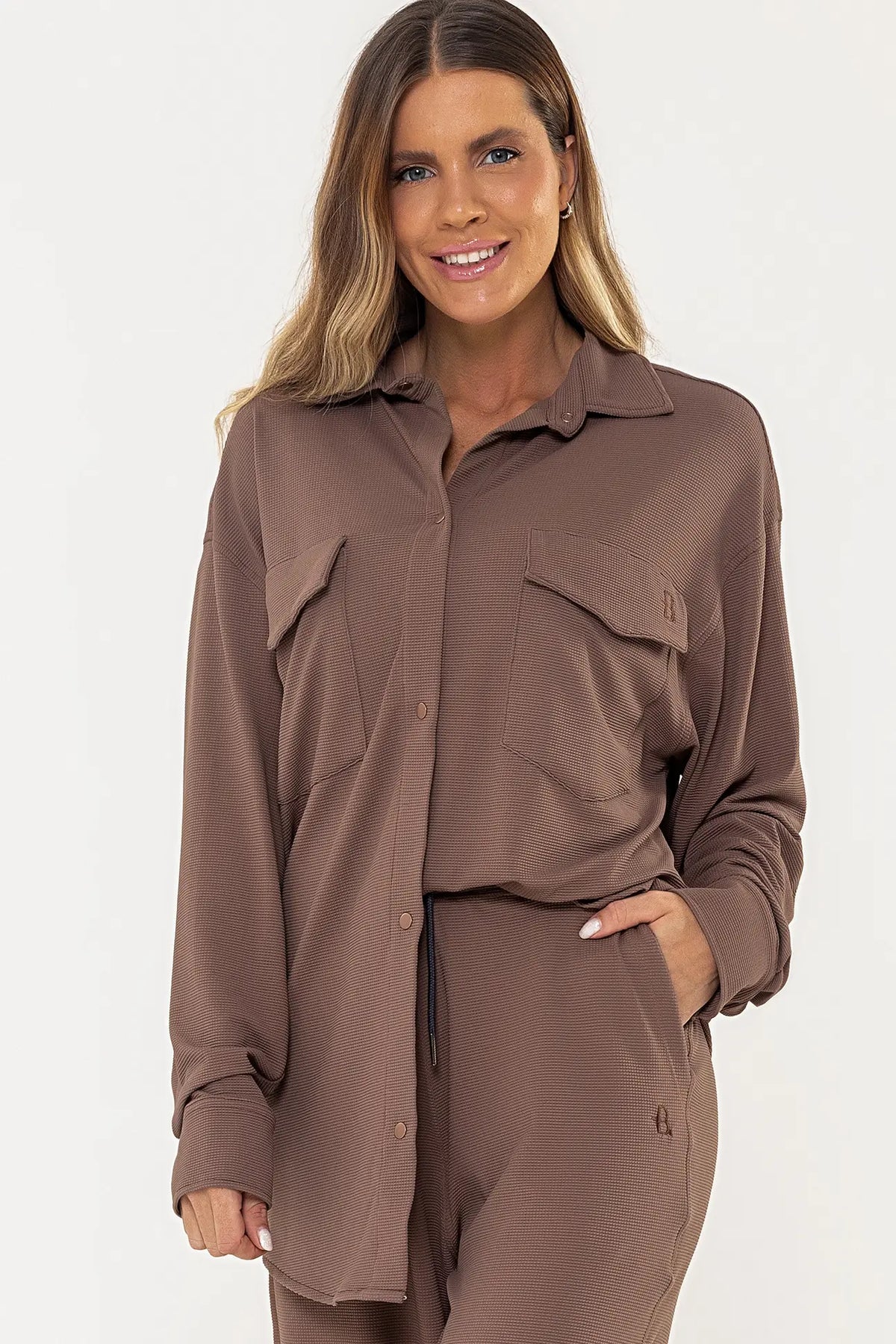 Camisa Violeta Marrom — foto 1