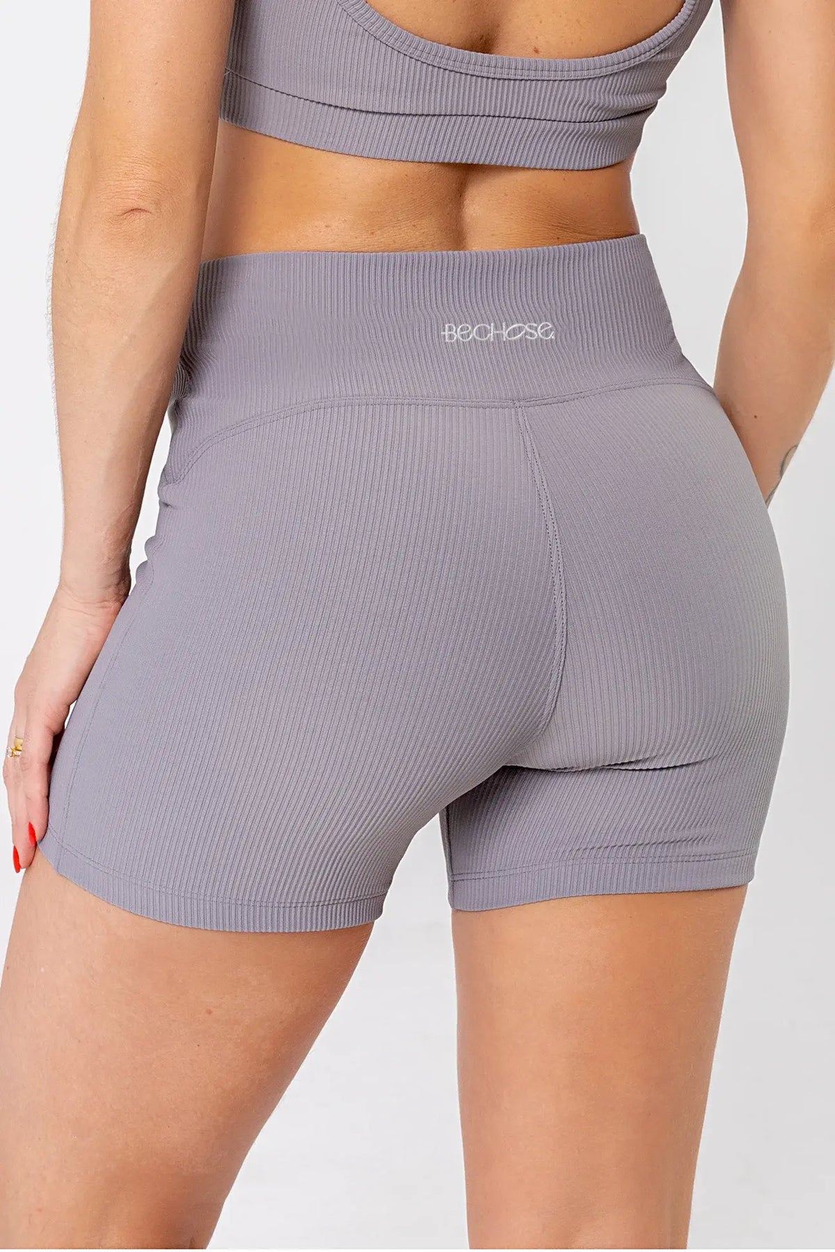 Shorts Lotus Cinza Canelado — foto 2