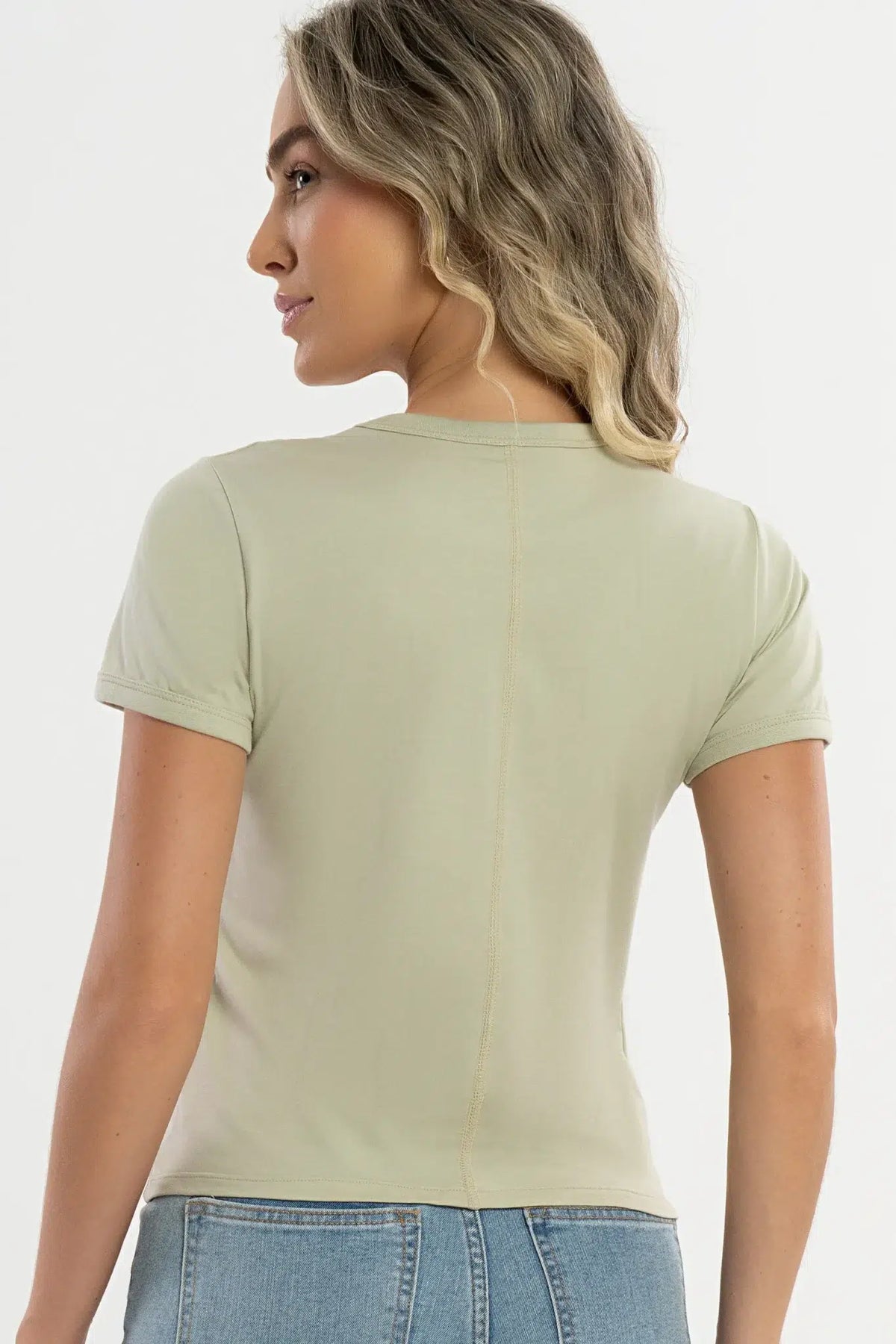 Blusa Pima Dália Moss Gray — foto 2