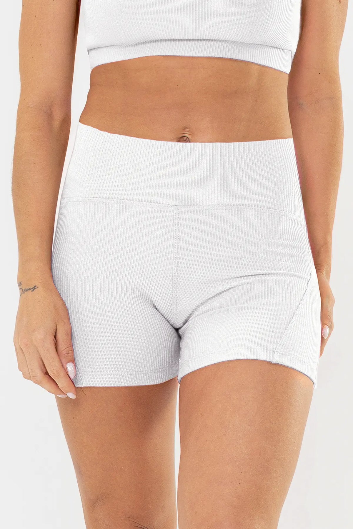 Shorts Lótus 2.0 Branco Canelado — foto 1