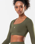 Cropped Lótus Verde Exército — foto 4