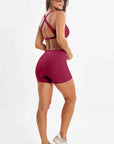 Shorts Hibisco Bordô — foto 7