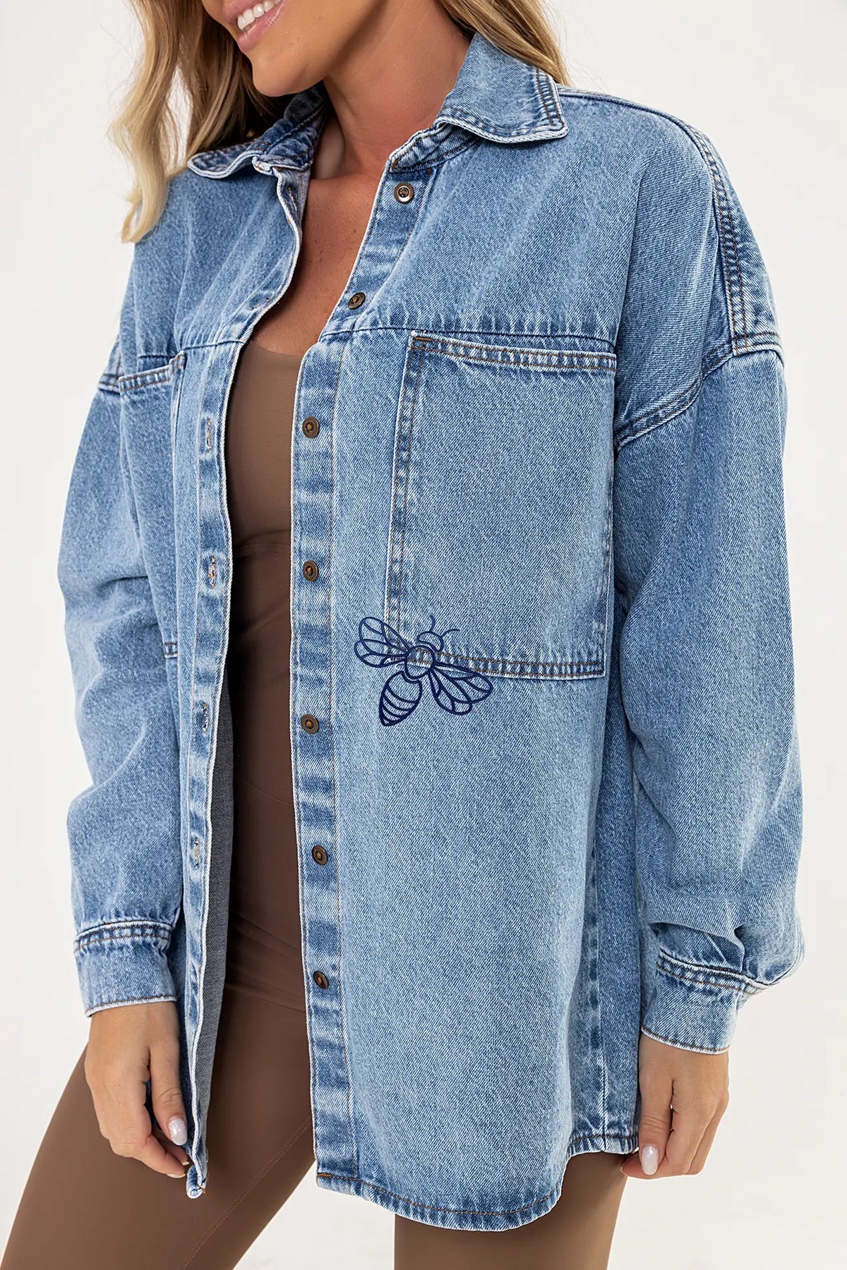 Jaqueta Abelha Jeans — foto 4