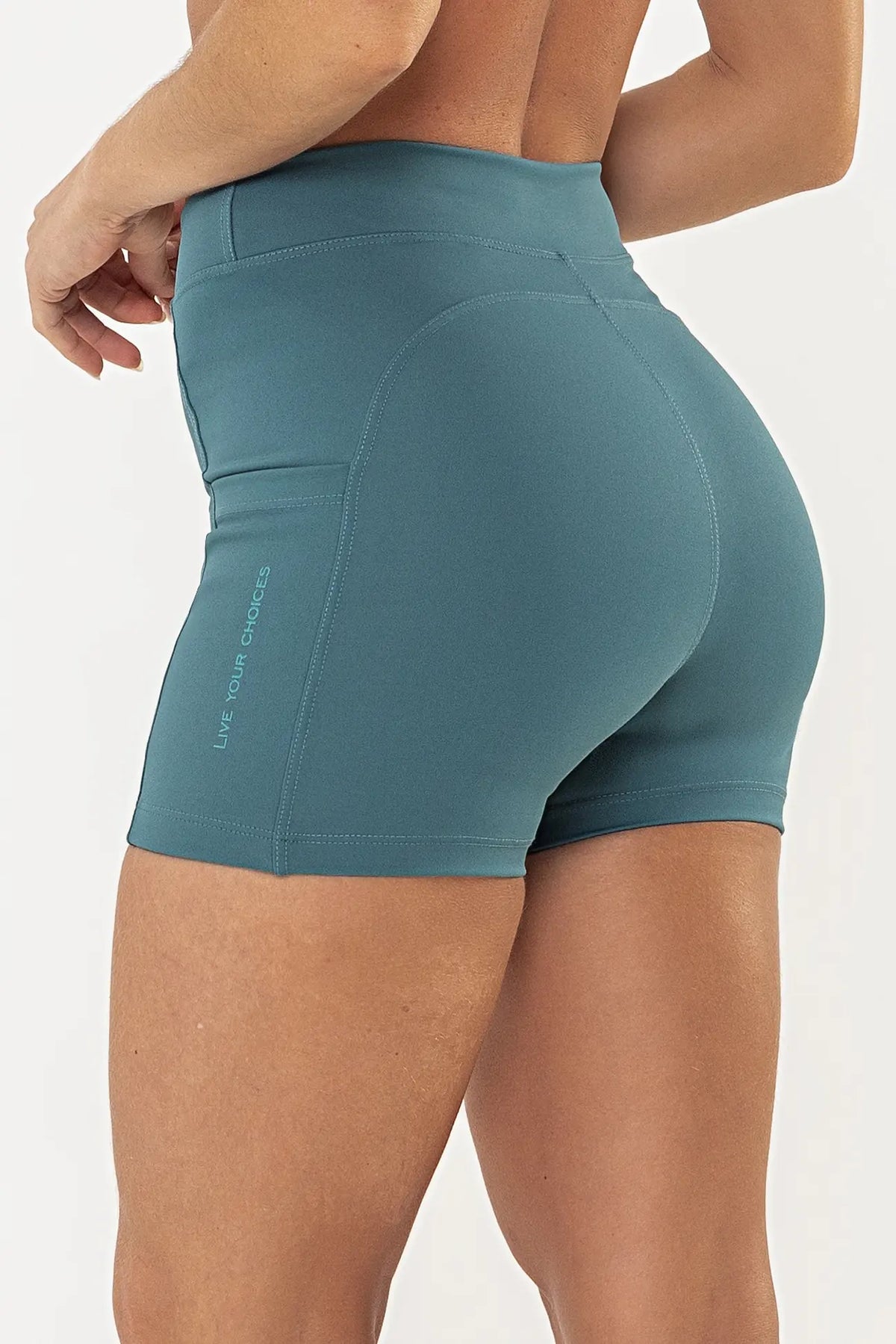 Shorts Aurora Verde Pavão — foto 5
