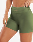 Shorts Perpétua Verde Croco Canelado — foto 4