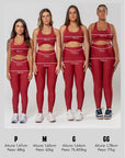 Legging Perpétua 6" Red Dark — foto 2