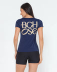 Blusa Dry Bchose Marinho / Bege — foto 2