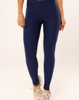 Legging Peônia Azul Marinho Canelado — foto 1
