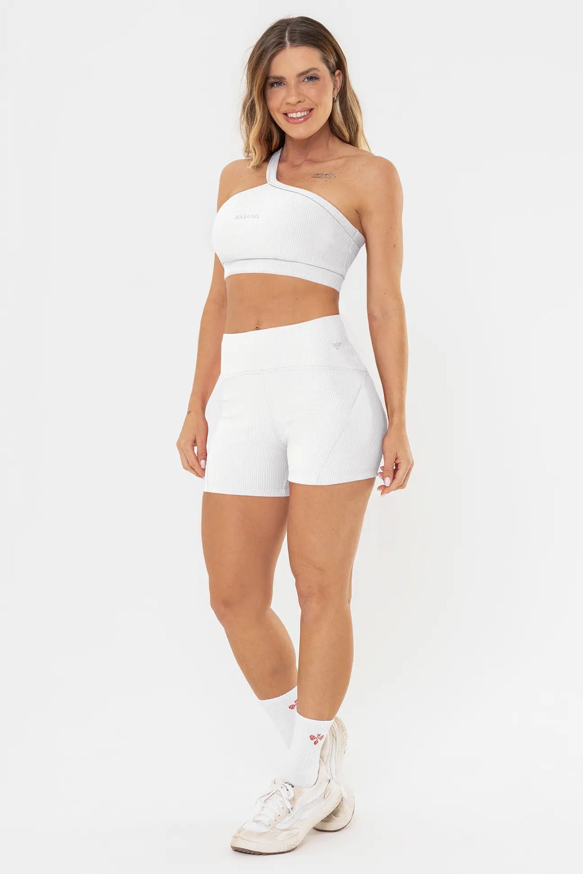 Shorts Lótus 2.0 Branco Canelado — foto 5