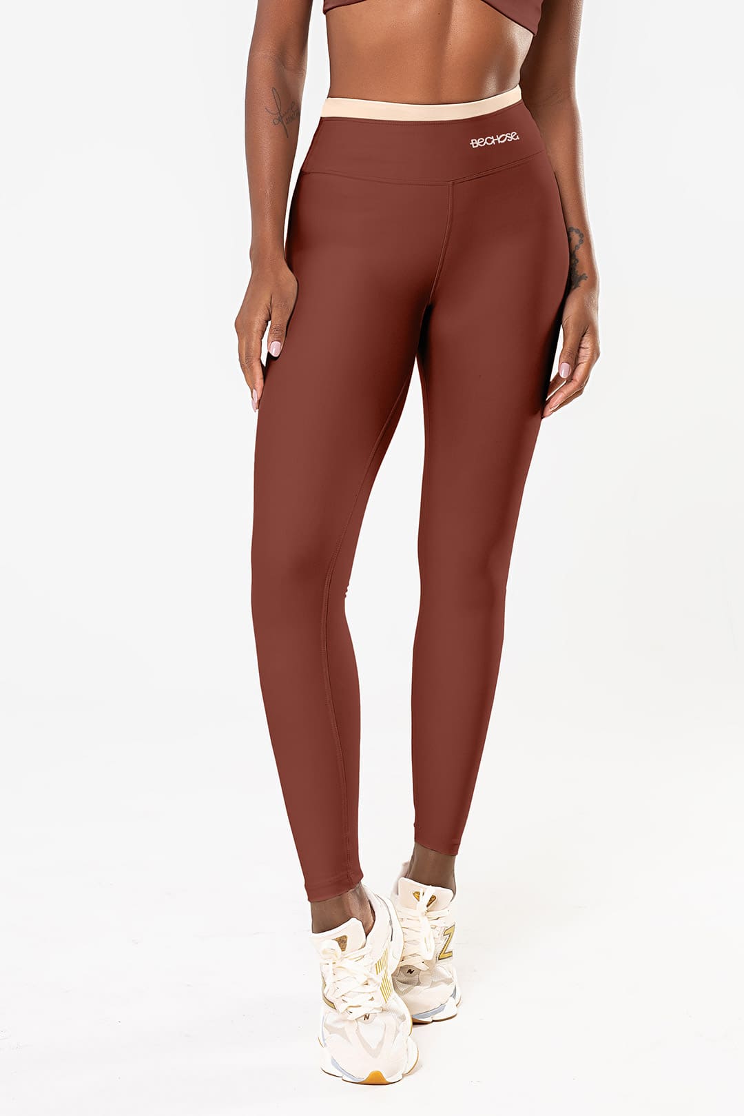 Legging Amarilis Marrom / Cream — foto 1