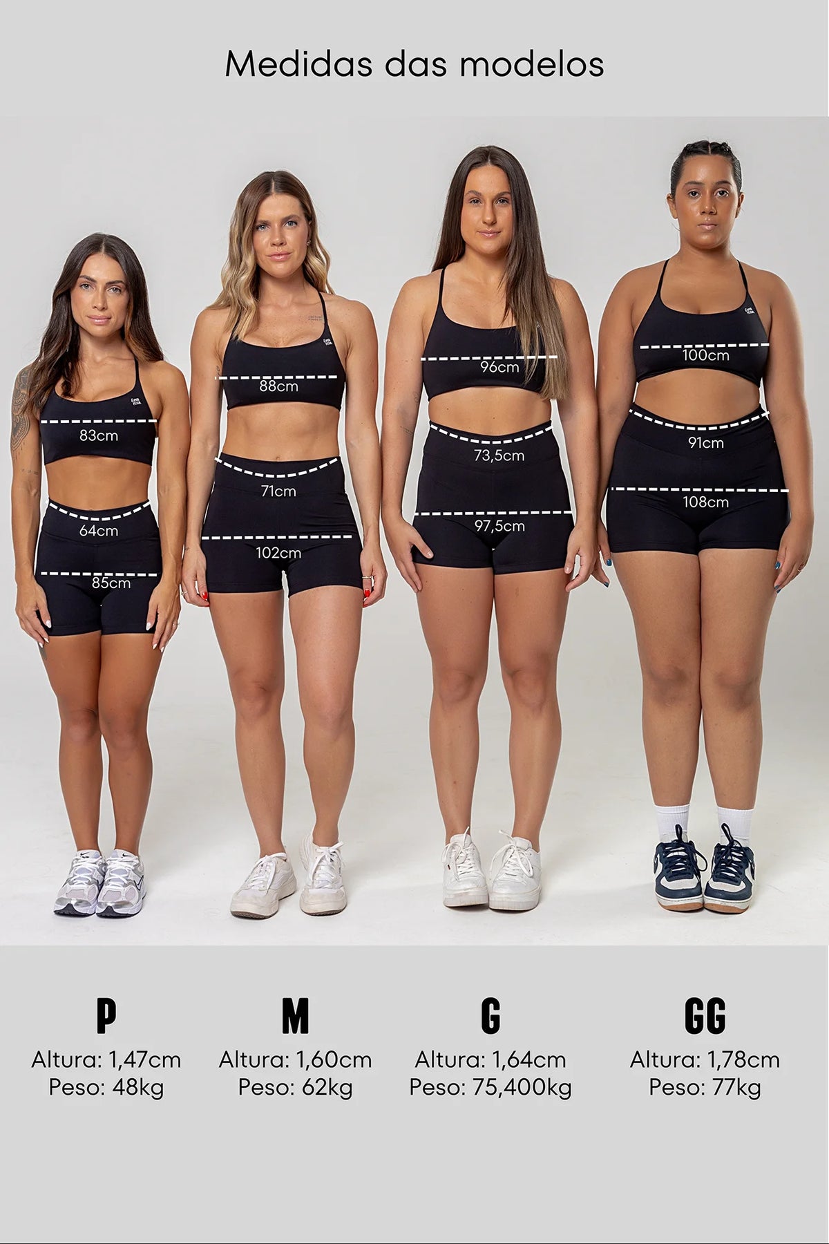 Shorts Perpétua 2" Preto Absoluto — foto 5