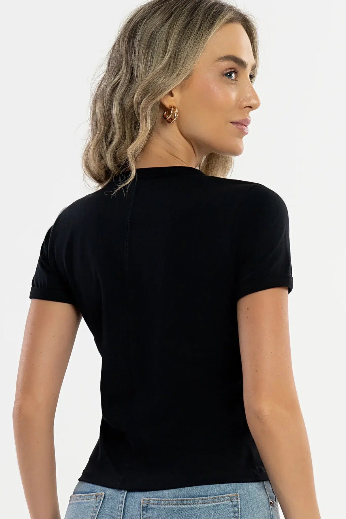 Blusa Pima Dália Preto — foto 2