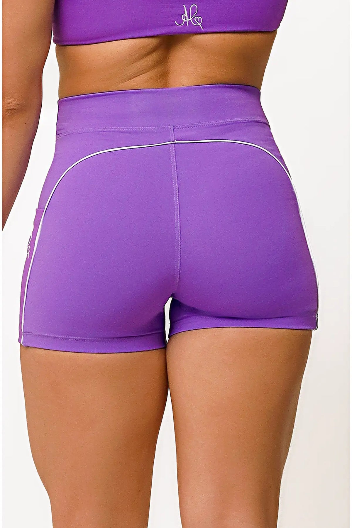 Shorts Aurora Violeta / Branco — foto 2