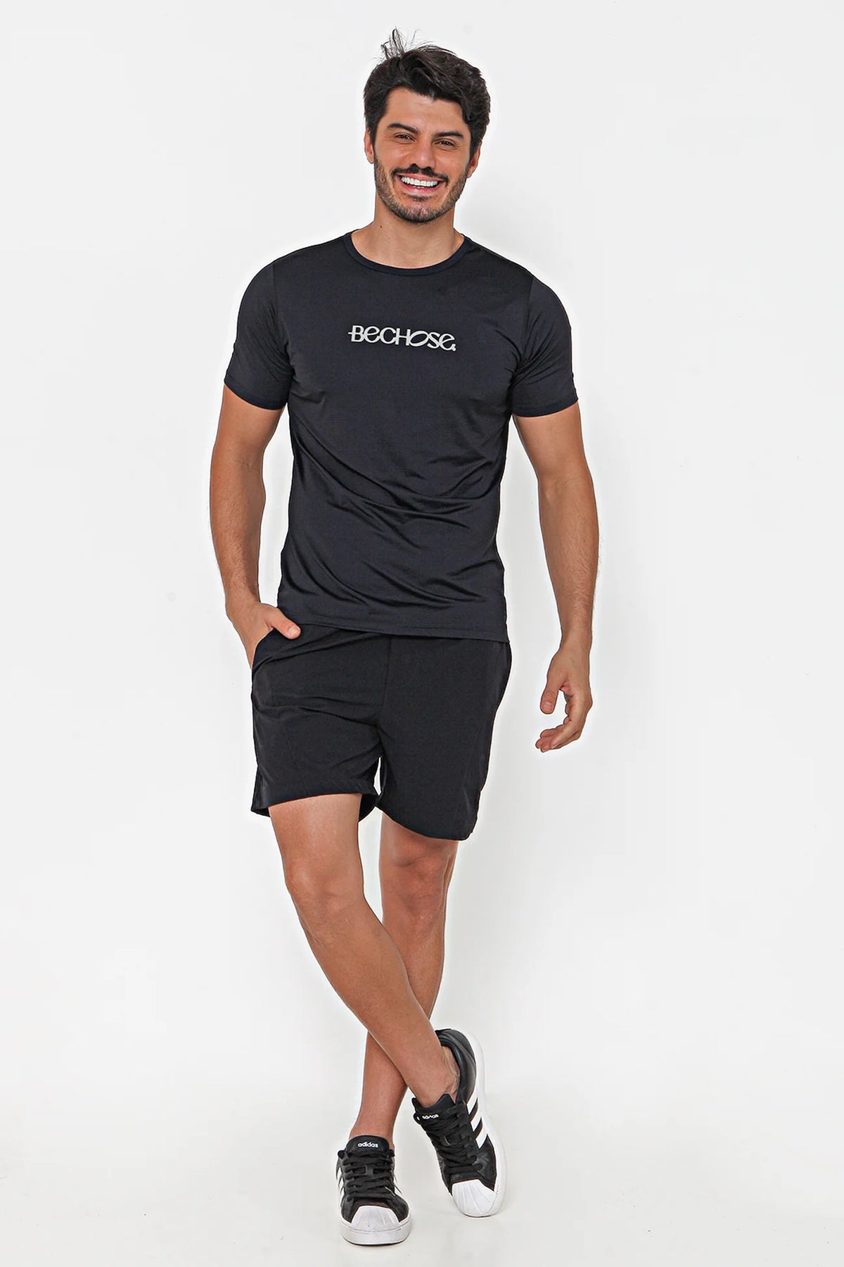 Camiseta Dry Bchose Preto / Cinza — foto 4