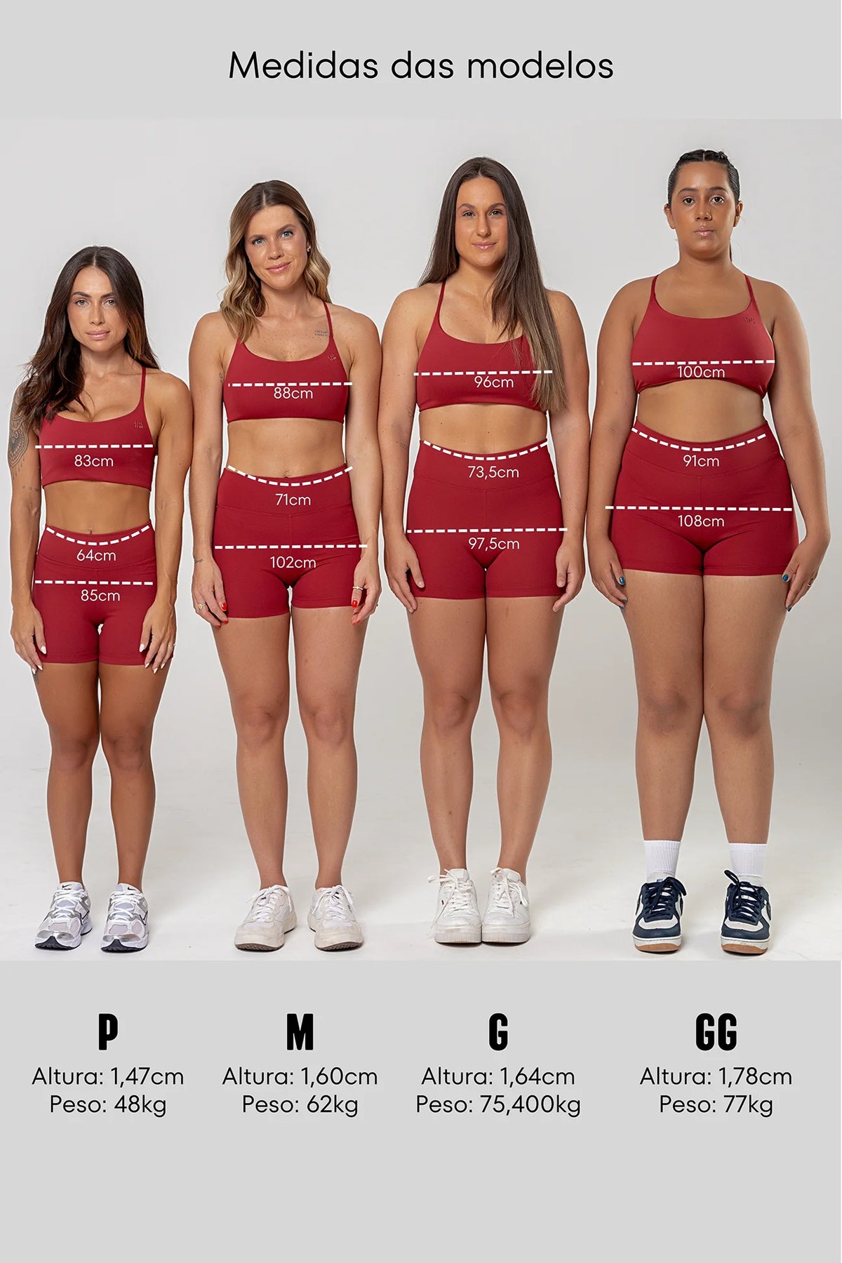 Shorts Perpétua 2" Red Dark — foto 5