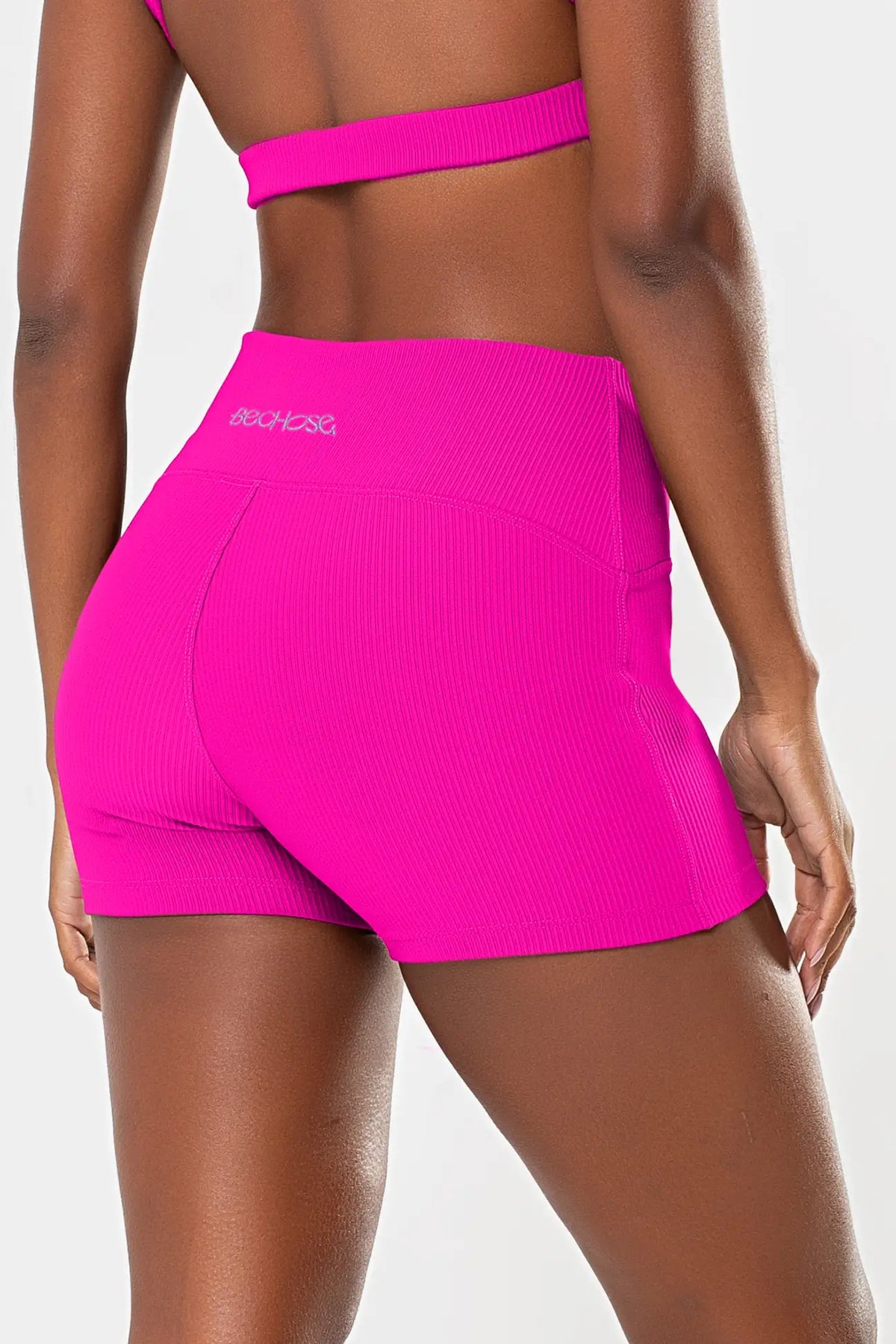 Shorts Lótus Pink Canelado — foto 2