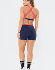Shorts Amarilis Azul Marinho / Vermelho Goiaba — foto 7