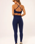 Legging Peônia Azul Marinho Canelado — foto 6