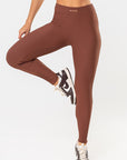 Legging Peonia Marrom Pantone Canelado — foto 4