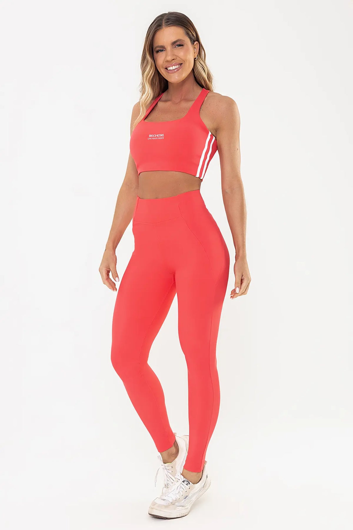 Top Lótus Vermelho Goiaba / Branco — foto 6