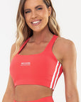 Top Lótus Vermelho Goiaba / Branco — foto 1