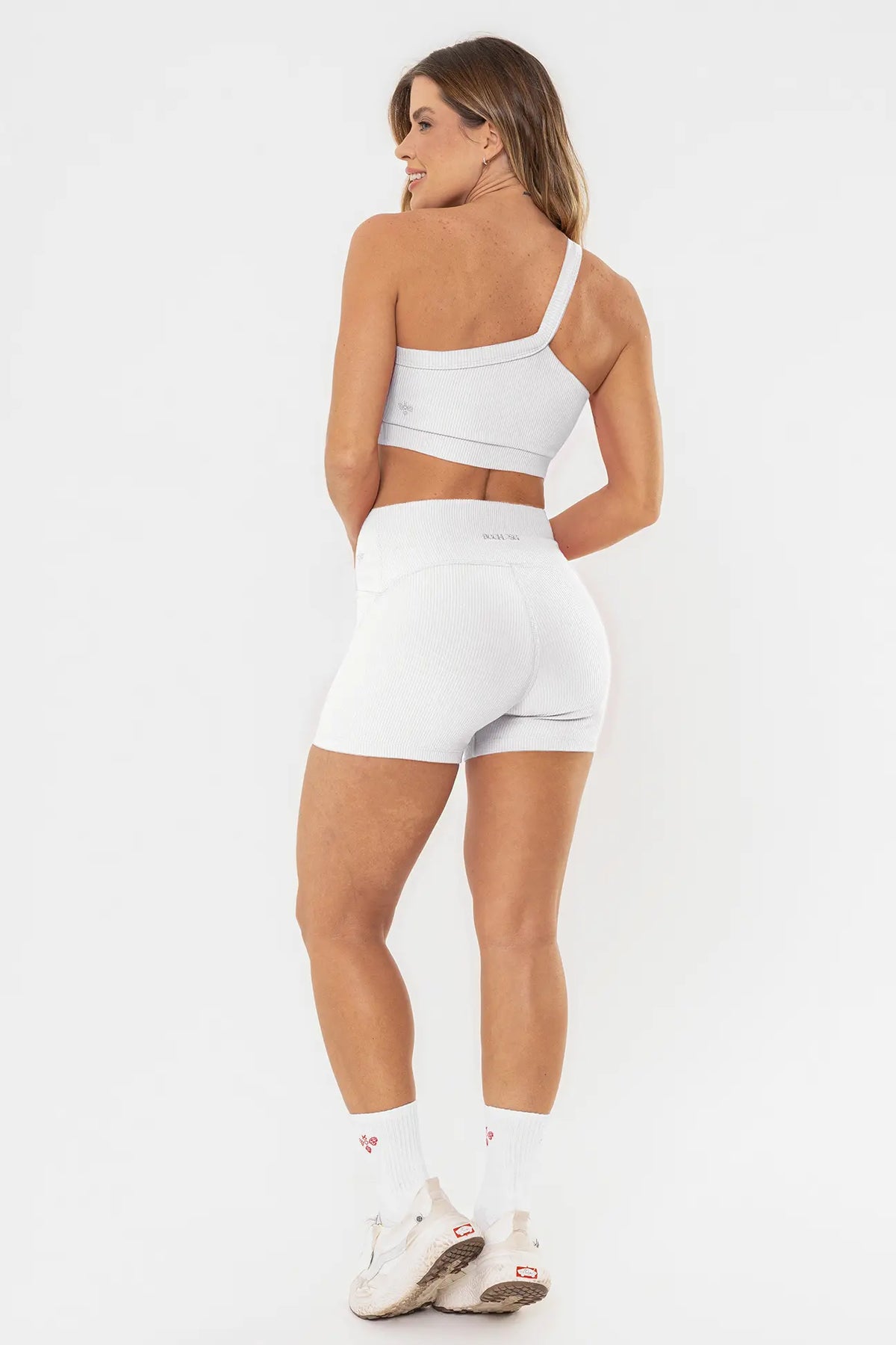 Shorts Lótus 2.0 Branco Canelado — foto 6
