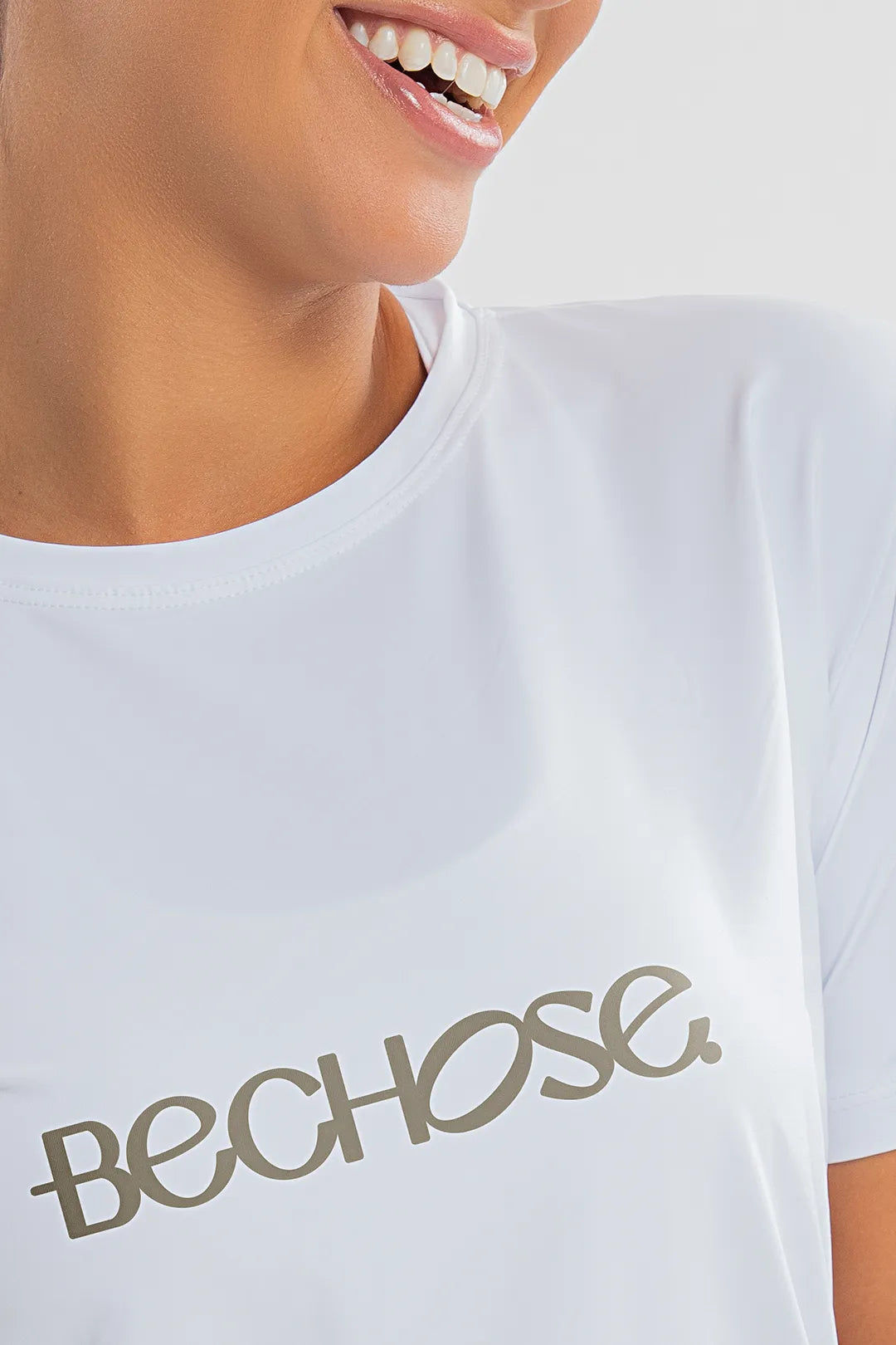Camiseta Feminina Bchose Branco — foto 3