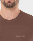 Camiseta Casual Tech Marrom — foto 2