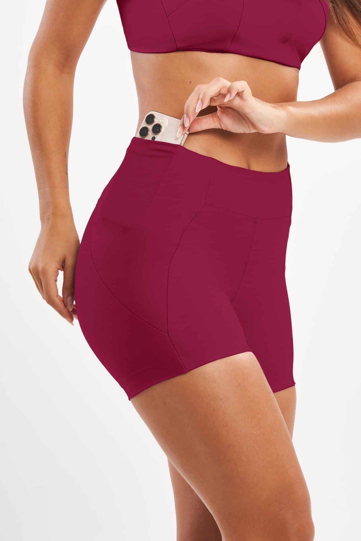 Shorts Hibisco Bordô — foto 1