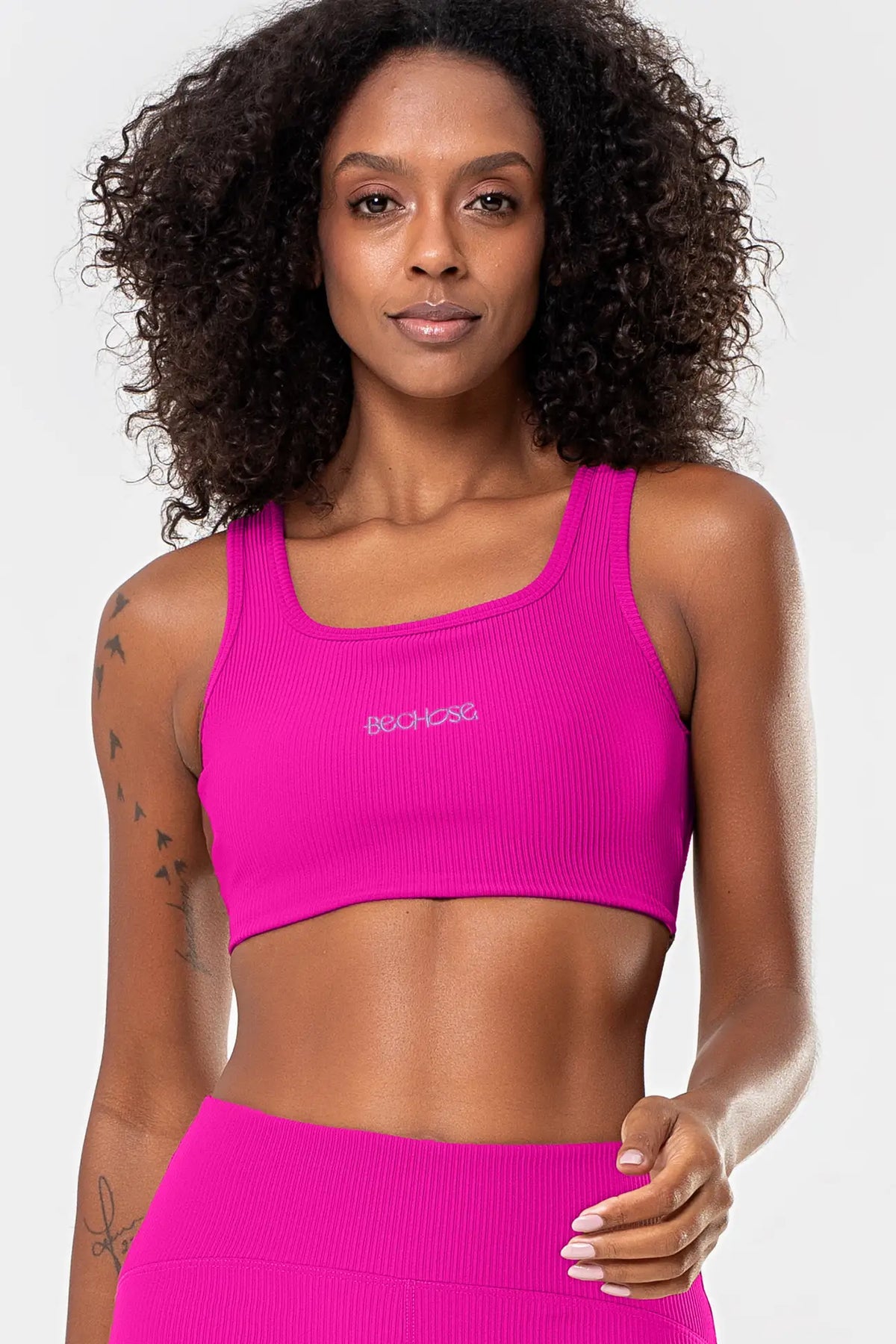 Top Cravo Rosa Pink Canelado — foto 1