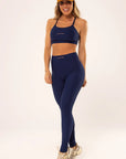 Legging Peônia Azul Marinho Canelado — foto 5