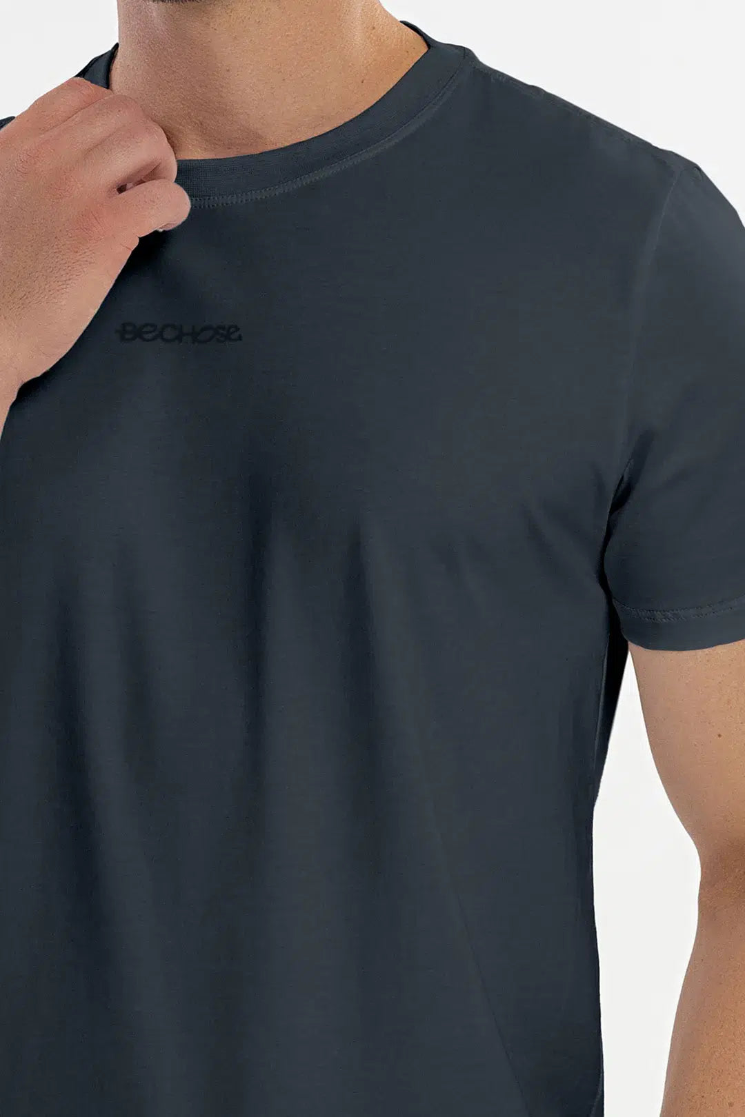 Camiseta Pima Carvalho Chumbo — foto 4