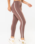 Legging Amarilis Castanho / Cream — foto 4