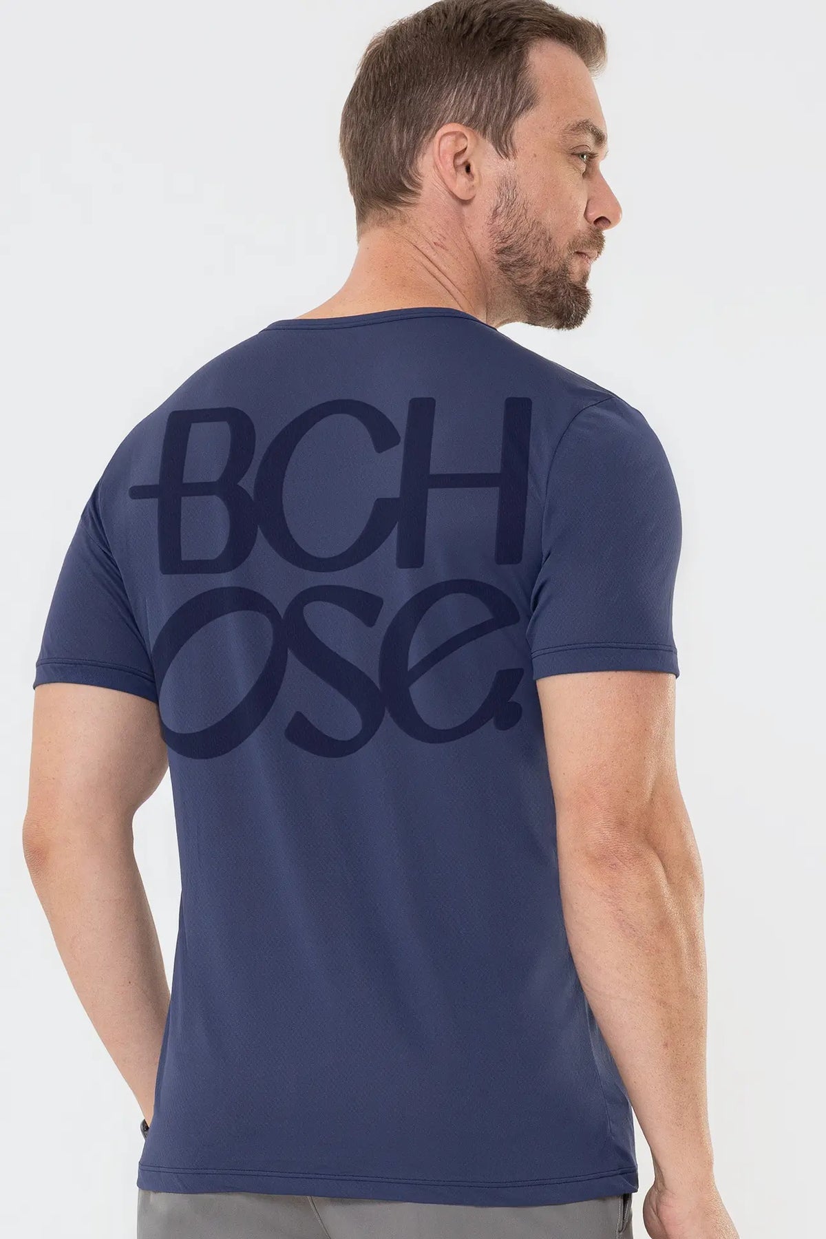 Camiseta Dry Básica Masculina Marinho — foto 2